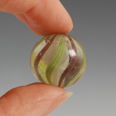 Lot 110 - A box of assorted vintage glass marbles, to...