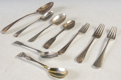 Lot 162 - A collection of assorted silver flatware, 8.3...