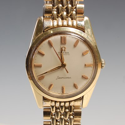 Lot 179 - A vintage Omega Automatic Seamaster gold...