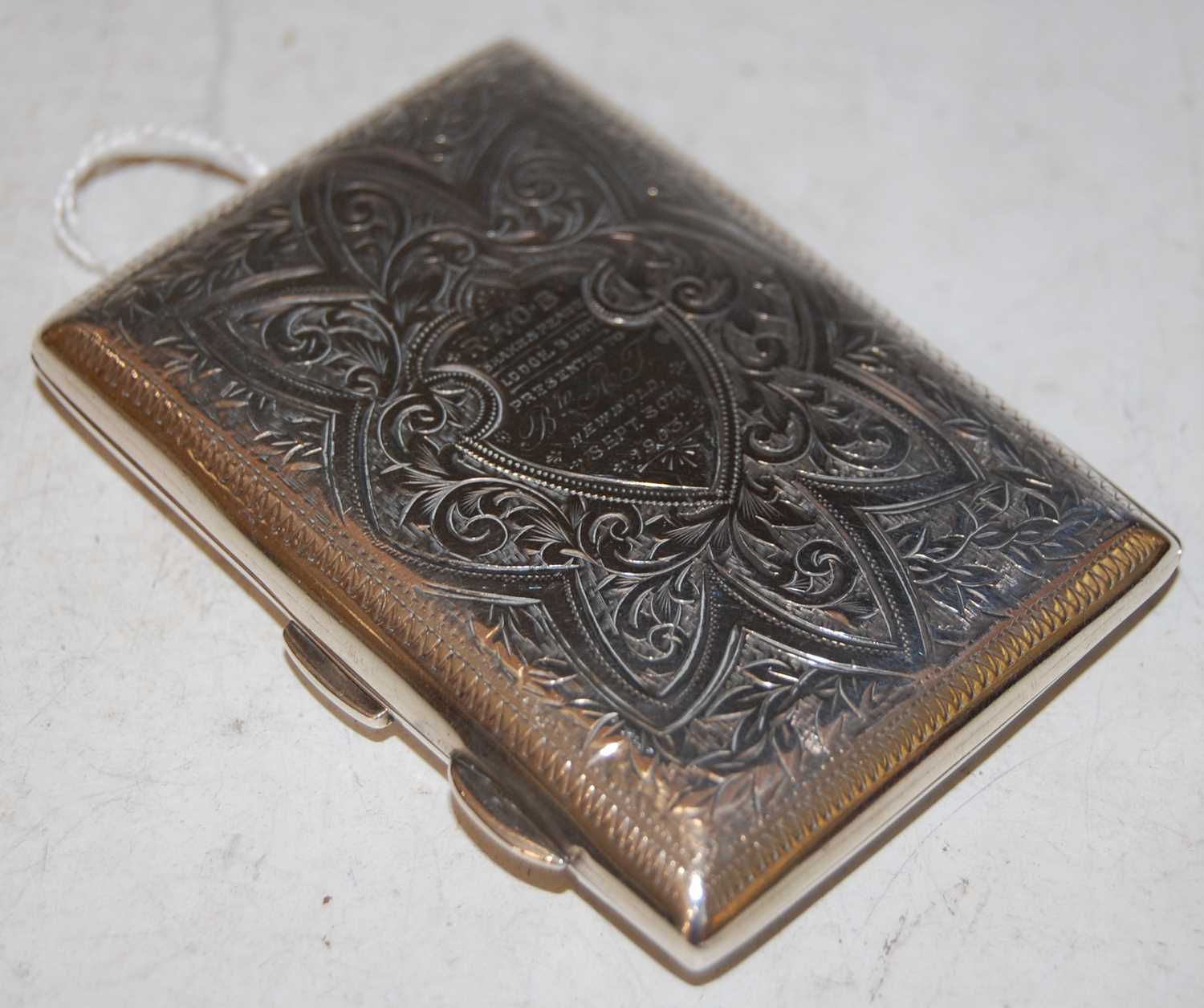 Lot 126 - A Birmingham silver cigarette case with...