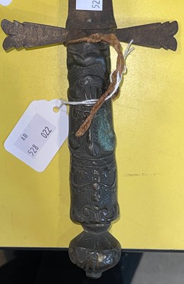 Lot 268 - An Antique dagger, the hilt decorated with...