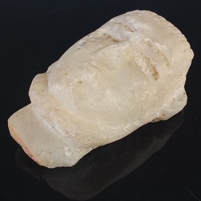 Lot 279 - An Antique carved Alabaster bust head of a...