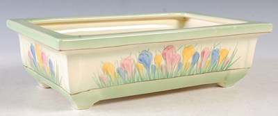 Lot 304 - A Clarice Cliff rectangular shaped planter,...