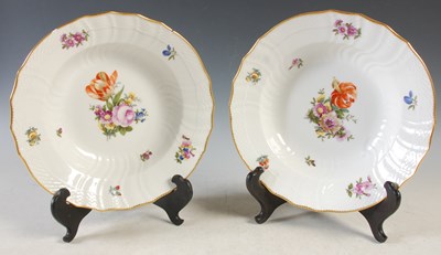 Lot 308 - A pair of Royal Copenhagen soup plates,...