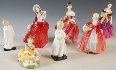 Lot 324 - A collection of seven Royal Doulton figures to...