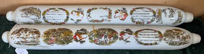 Lot 357 - A pair of 19th century opaque white glass...
