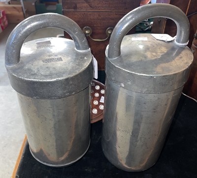 Lot 373 - An Antique English pewter sorbetiere,...