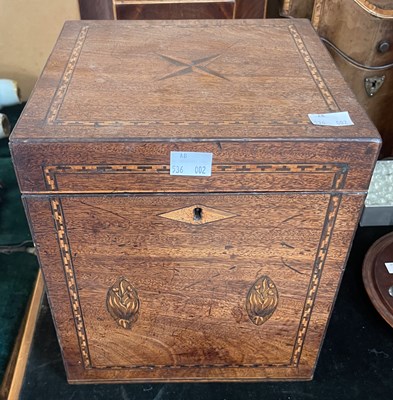 Lot 388 - A 19th century mahogany and marquetry inlaid...