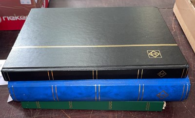 Lot 392 - A group of three assorted stamp albums various...