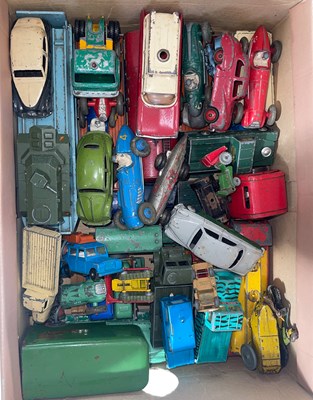 Lot 410 - A box of assorted vintage Corgi, Dinky and...