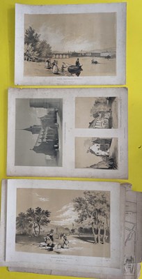 Lot 416 - Six prints of Perth to include Plan of Perth;...