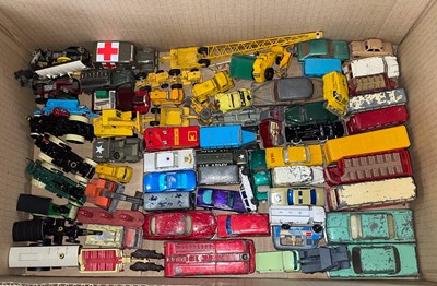 Lot 426 - A box of assorted vintage Corgi, Dinky,...