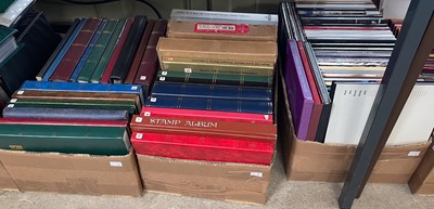 Lot 441 - A stamp collection contained over three boxes,...