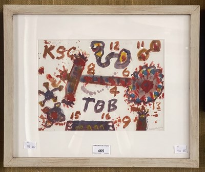 Lot 465 - Alan Davie (Scottish, 1920-2014)  
Untitled OG....