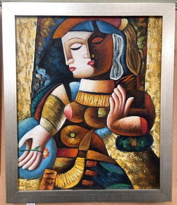 Lot 506 - Contemporary School  
Portrait of a woman...