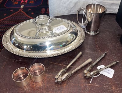 Lot 400A - A small group of EP ware to include oval...