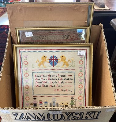 Lot 505A - A collection of five assorted samplers, early...
