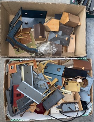 Lot 428D - Two boxes of assorted Hornby trackside...