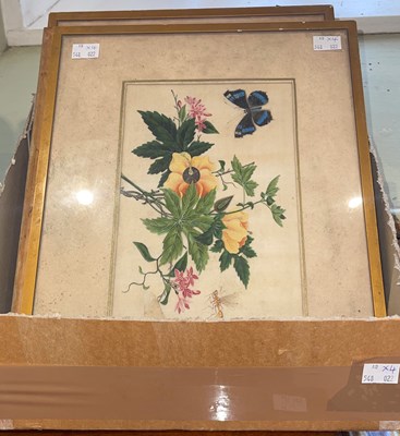 Lot 523 - Four Chinese watercolours on pith paper, 19th...