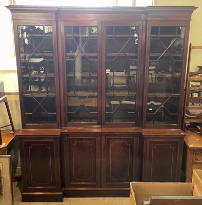 Lot 536 - A late 19th century mahogany and boxwood lined...