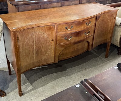 Lot 589 - A George III style reproduction walnut...