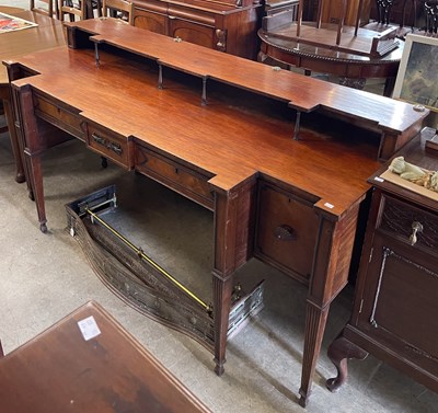 Lot 594 - A 19th century mahogany and ebony lined stage...