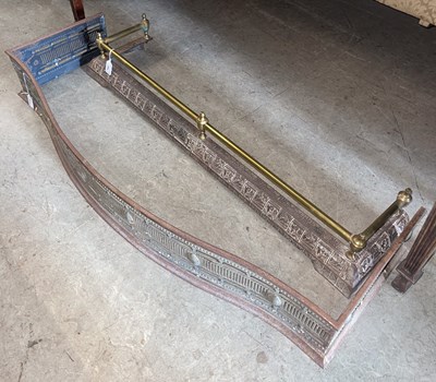 Lot 595 - Two fire fenders comprising a Georgian...