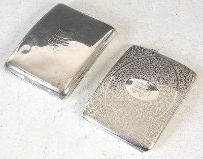 Lot 231G - Two Birmingham silver concave cigarette cases,...