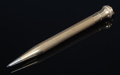 Lot 248C - A gold propelling pencil, (sleeve & top)...