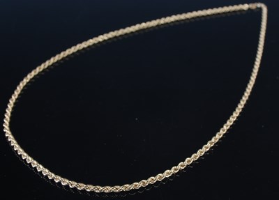 Lot 232G - A 9ct gold necklace, 5.4 grams.