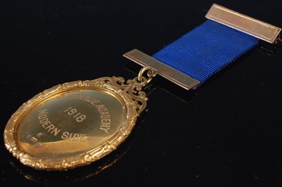Lot 234 - An early 20th century 9ct gold Dux medal,...