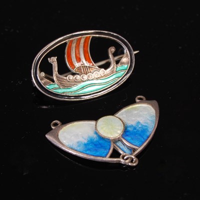 Lot 235B - Charles Horner, a Chester silver and enamel...