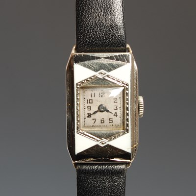 Lot 187A - An early 20th century Art Deco white metal...