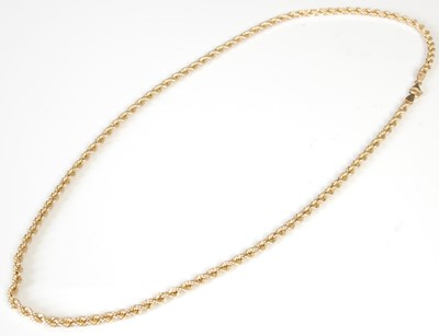 Lot 204B - A 9ct gold necklace, 33.1 grams.
