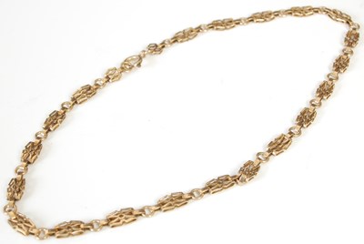 Lot 204D - A 9ct gold necklace, 12.8 grams.