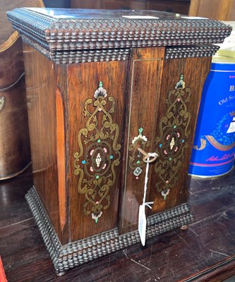 Lot 390B - A smart late 19th/ early 20th century rosewood,...