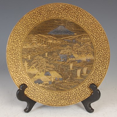 Lot 36 - A Japanese Komi circular shaped dish, early...
