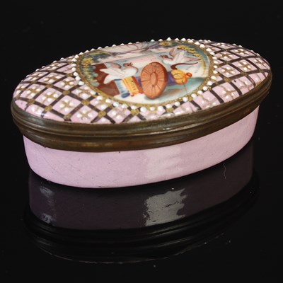 Lot 199 - An 18th century pink ground Staffordshire...