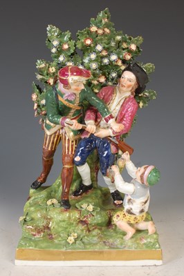 Lot 294 - A 19th century Derby porcelain bocage figure...
