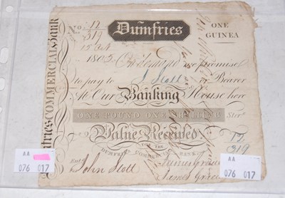 Lot 229 - Banknotes - Dumfries Commercial Bank One...