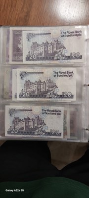 Lot 235 - Banknotes - Two folios of paper banknotes for...