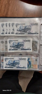 Lot 235 - Banknotes - Two folios of paper banknotes for...