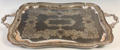 Lot 397 - A late Victorian silver plated large...