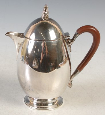 Lot 180 - An Art Deco Birmingham silver coffee pot, by...