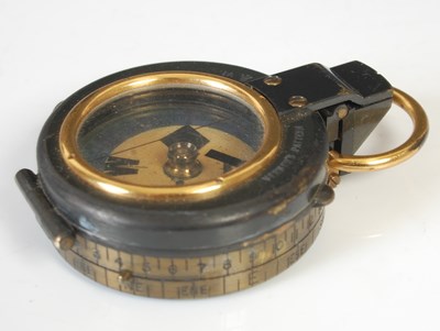 Lot 262 - A WWI British officer’s field compass...