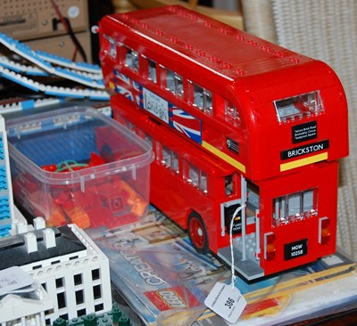 Lot 386 - An unboxed Lego set of a London bus