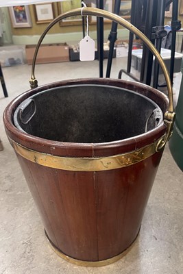 Lot 353A - A 19th century mahogany and brass bound peat...