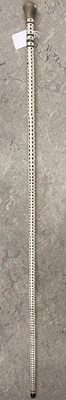 Lot 570 - An antique shark vertebrae walking cane with...