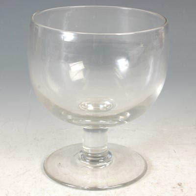 Lot 17 - A set of six 19th century oversized glass...