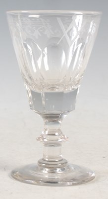 Lot 6 - A late 19th/early 20th century wine glass of...